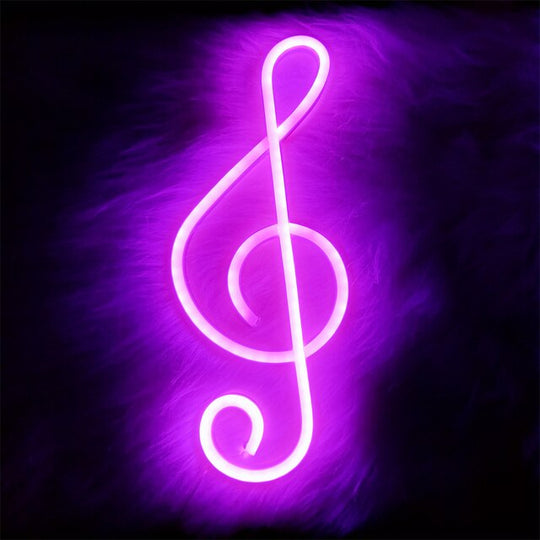 Neon Music Note Lights