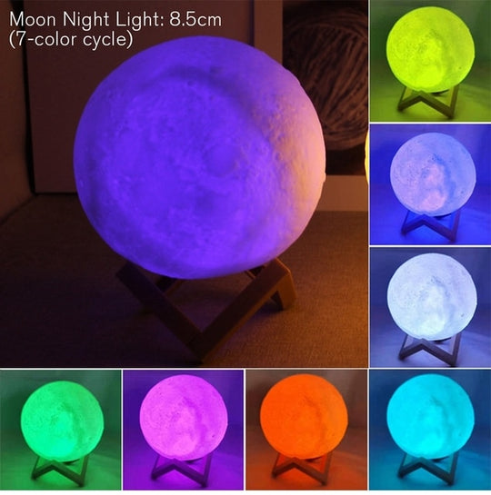 LED 3D Moon Lamp