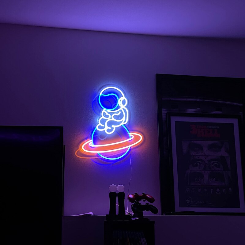 Astronaut LED Neon Wall Light
