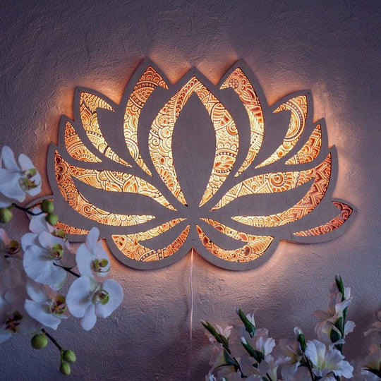 Mandala Flower Wall Light